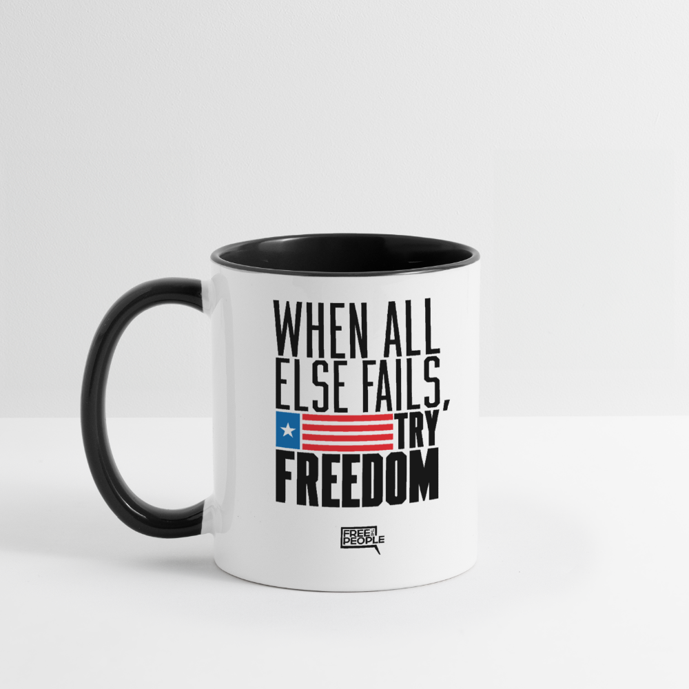 Try Freedom Coffee Mug - white/black