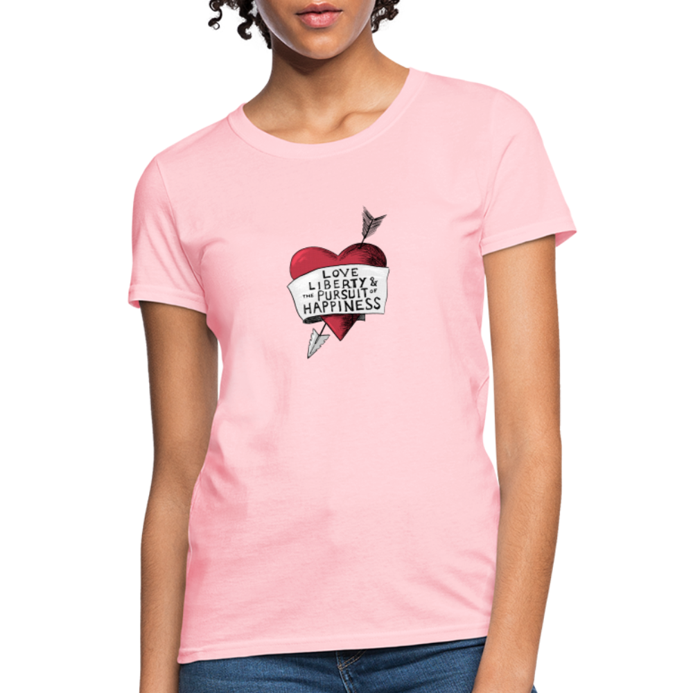 Love, Liberty | Women's Tee - pink