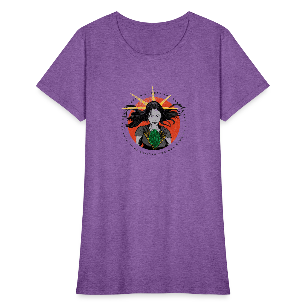 Hops You Can Believe In | Women's Tee - purple heather