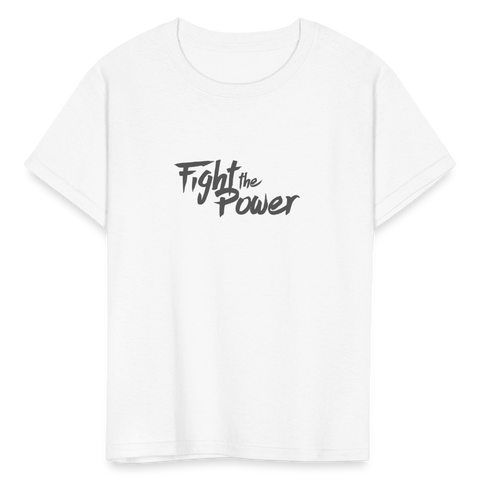 Fight the Power | Youth Tee - white