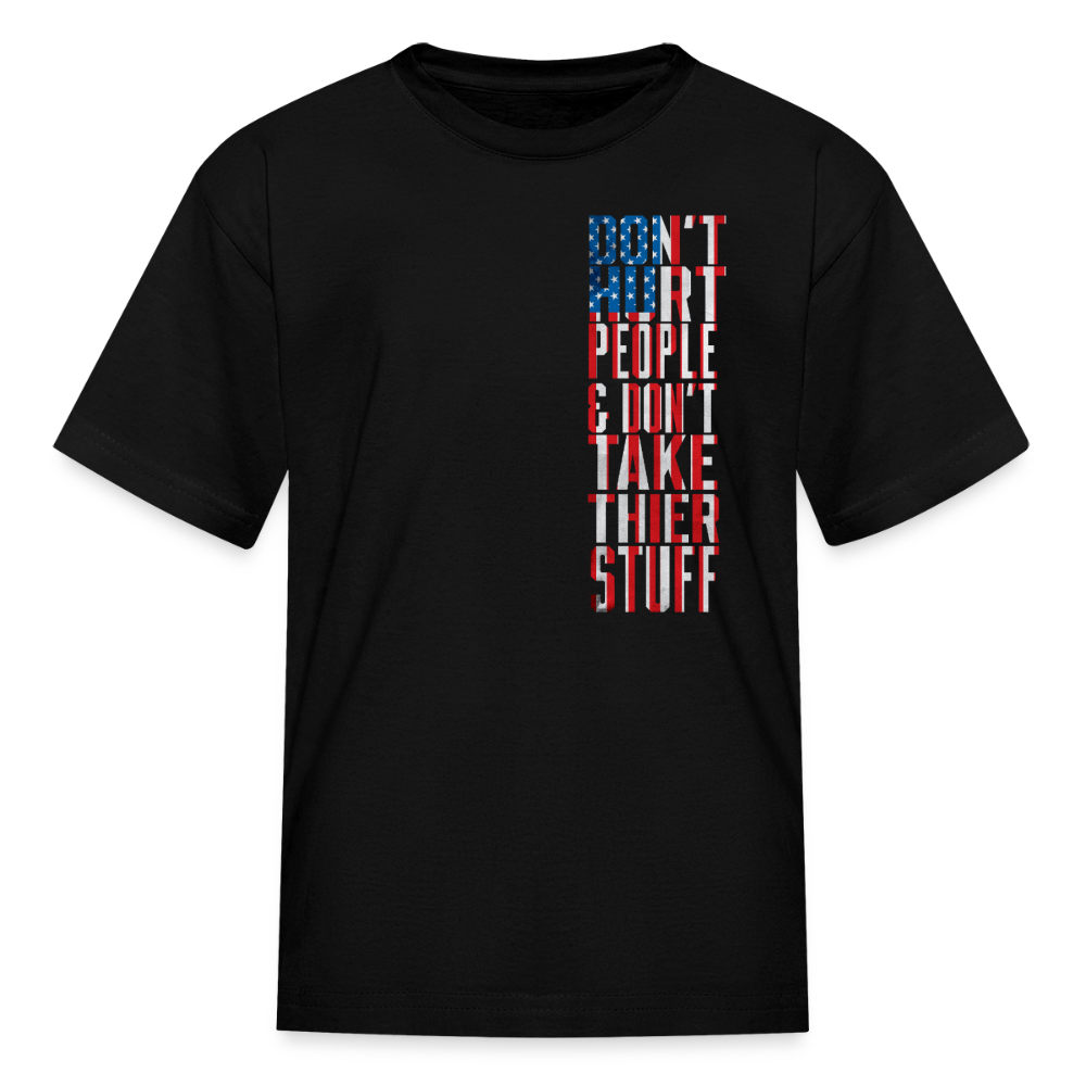Don't Hurt People | Flag | Youth Tee - black