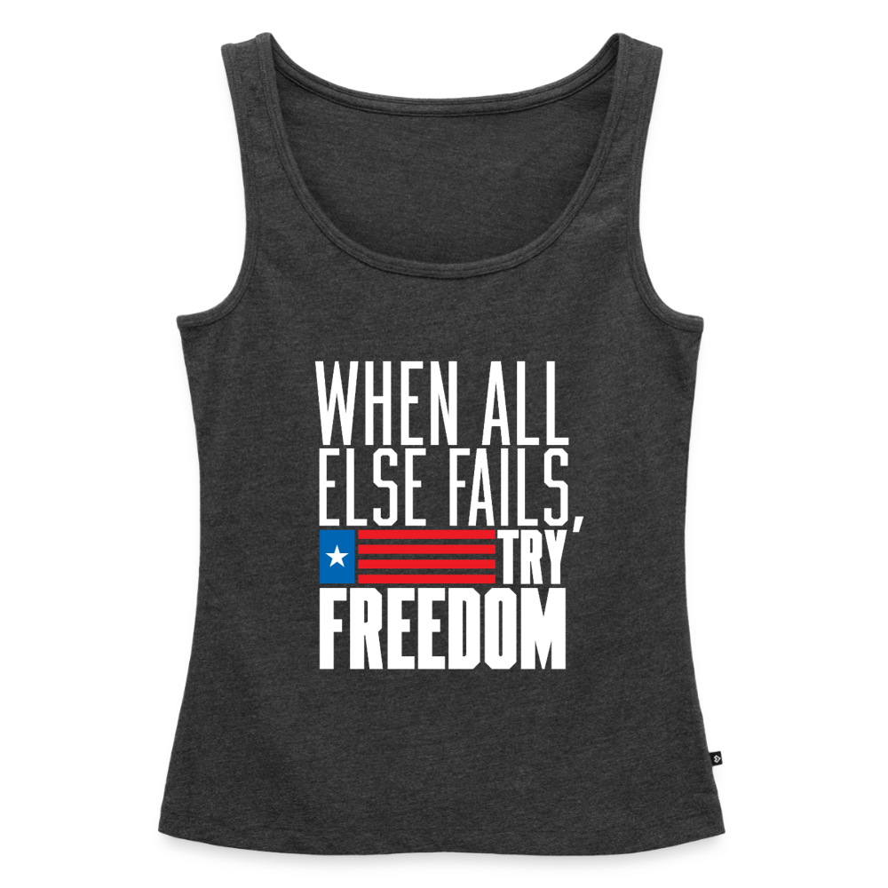 Try Freedom | Women's Tank - heather anthracite