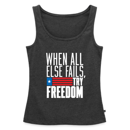 Try Freedom | Women's Tank - heather anthracite