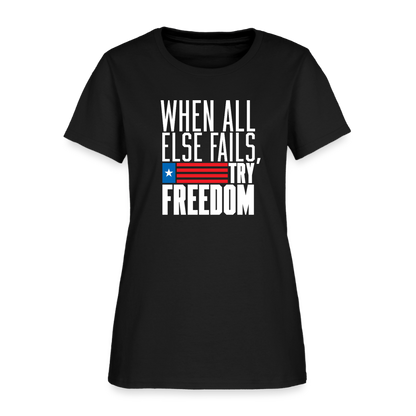 Try Freedom | Women's Tee - black