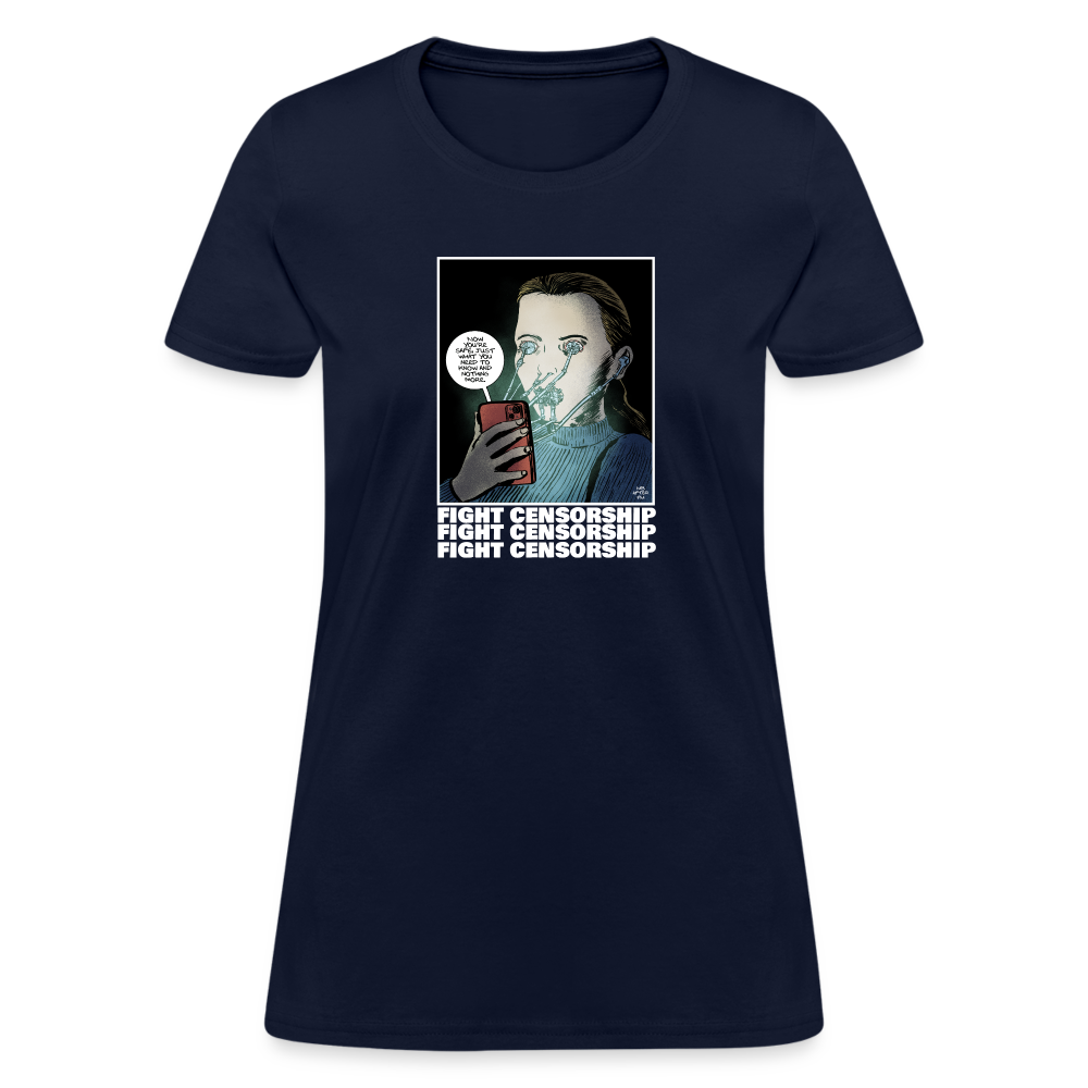 Fight Censorship | Women's Tee - navy