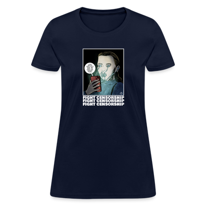 Fight Censorship | Women's Tee - navy