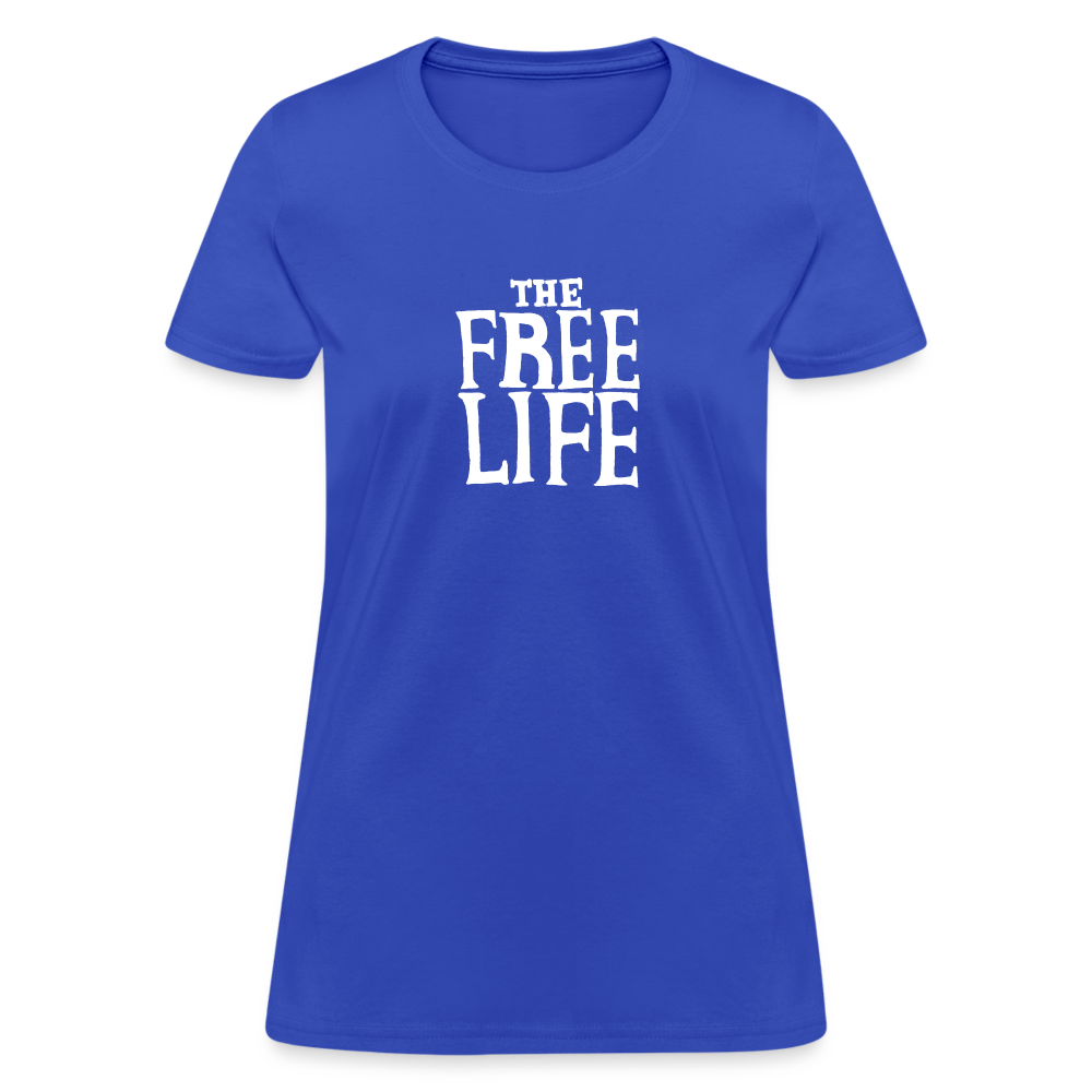 The Free Life | Women's Tee - royal blue