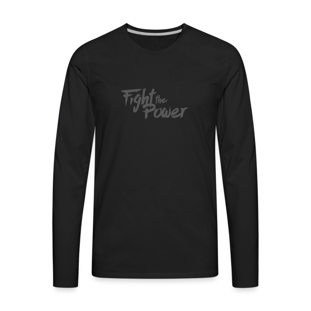 Fight the Power | Men's Long Sleeve Tee - black