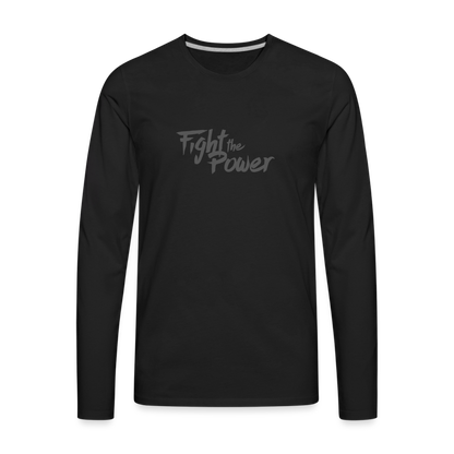 Fight the Power | Men's Long Sleeve Tee - black