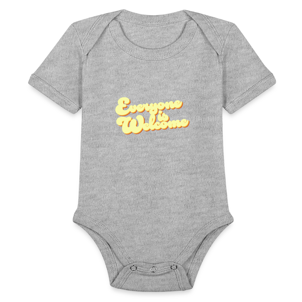 Everyone is Welcome | Baby Onesie - heather grey