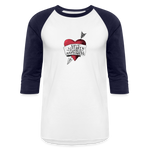 Love, Liberty | Baseball Tee - white/navy