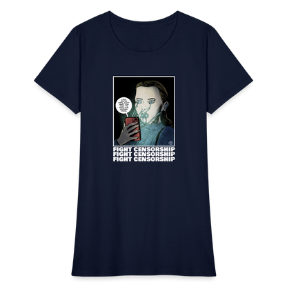 Fight Censorship | Women's Tee - navy