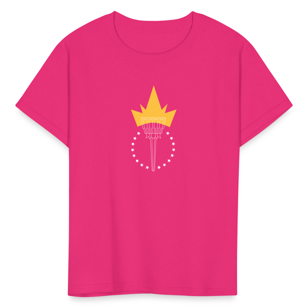 Freedom Torch | Youth Tee - fuchsia