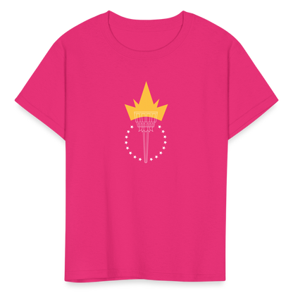 Freedom Torch | Youth Tee - fuchsia