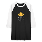 Freedom Torch | Baseball Tee - black/white