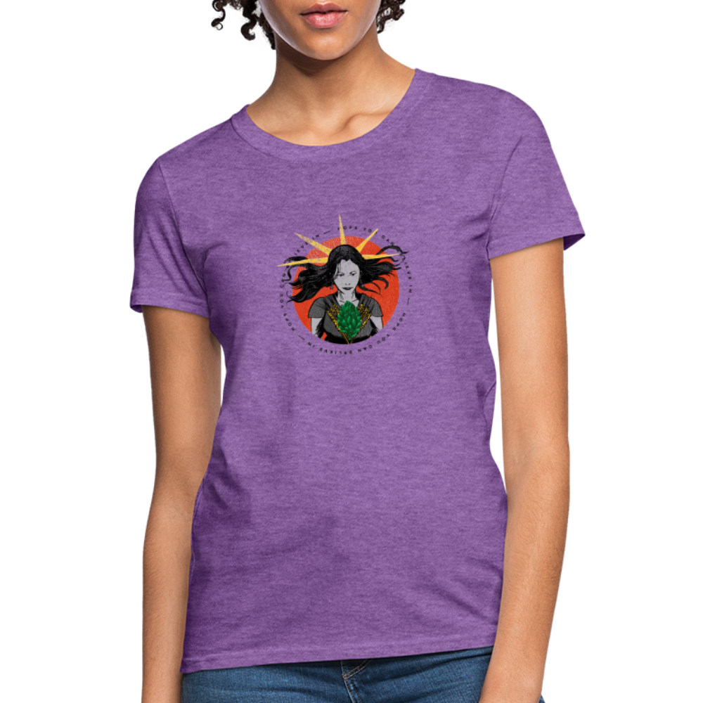 Hops You Can Believe In | Women's Tee - purple heather