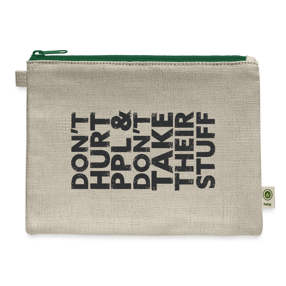 Don't Hurt People Carry Pouch - natural/green