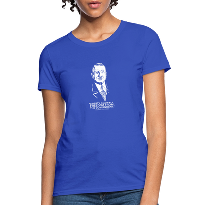 Ludwig von Mises Quote | Women's Tee - royal blue