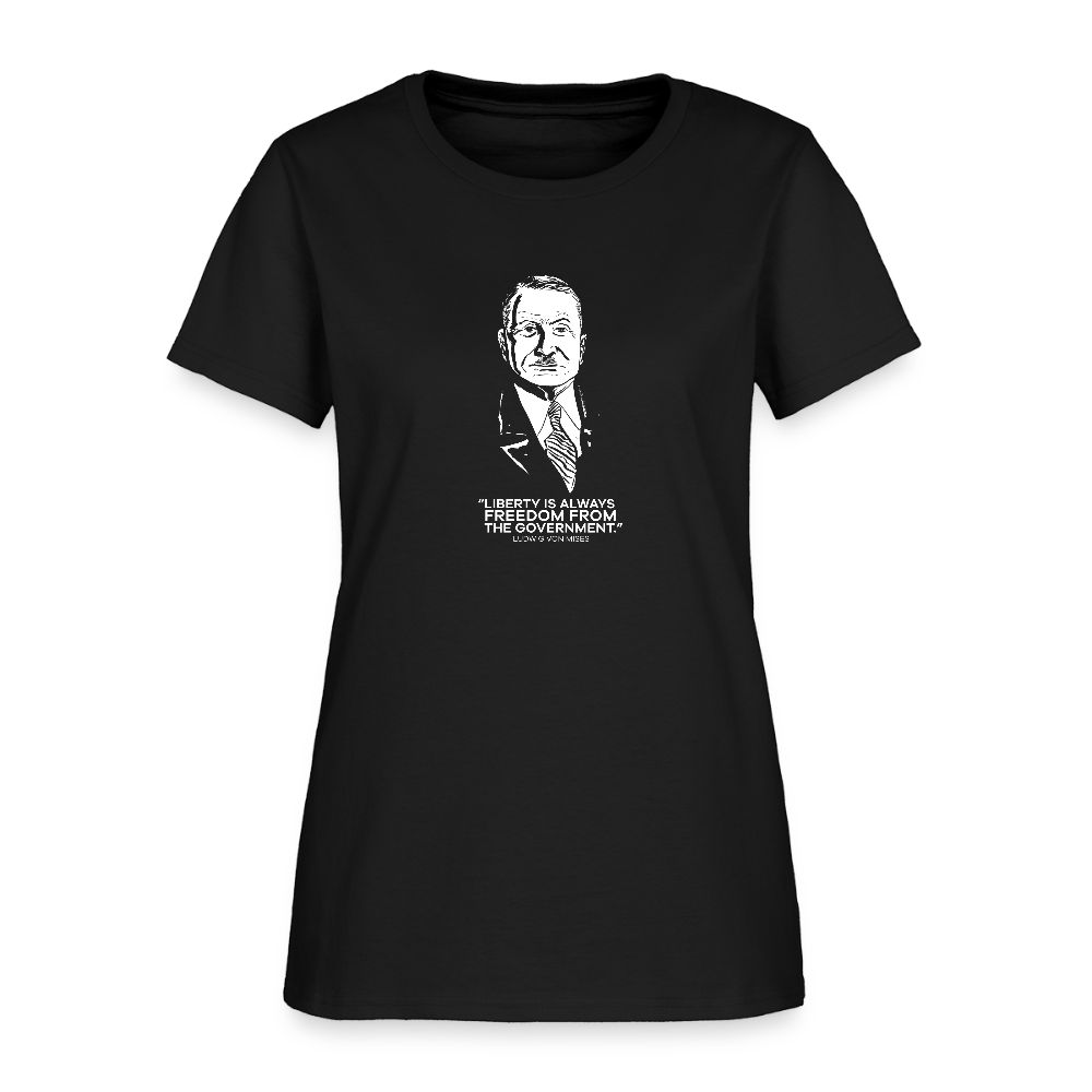 Ludwig von Mises Quote | Women's Tee - black
