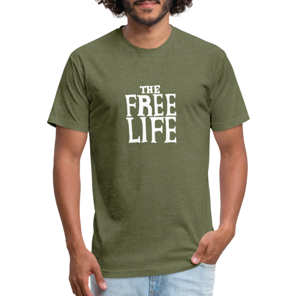 The Free Life | Men's Tee - heather military green