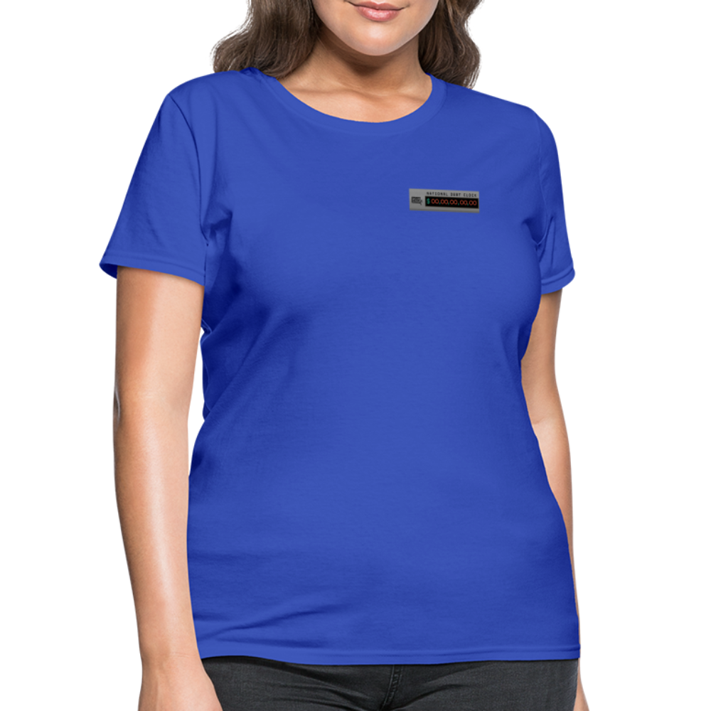 National Debt Clock | Women's Tee - royal blue