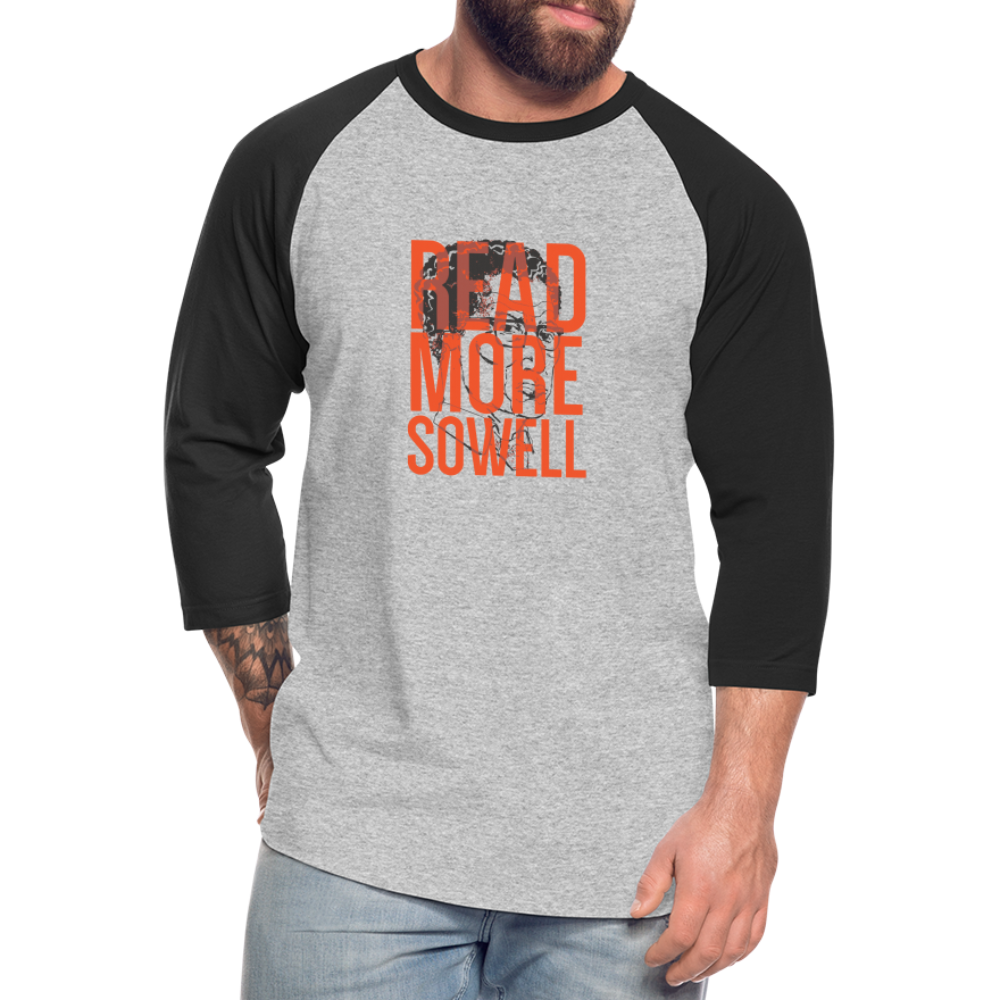 Read More Sowell | Baseball Tee - heather gray/black