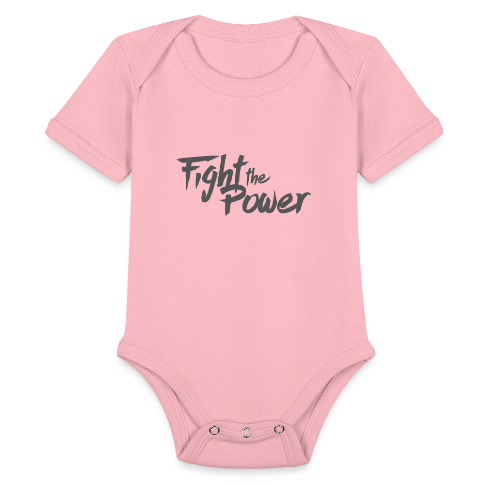 Fight the Power | Baby Onesie - light pink