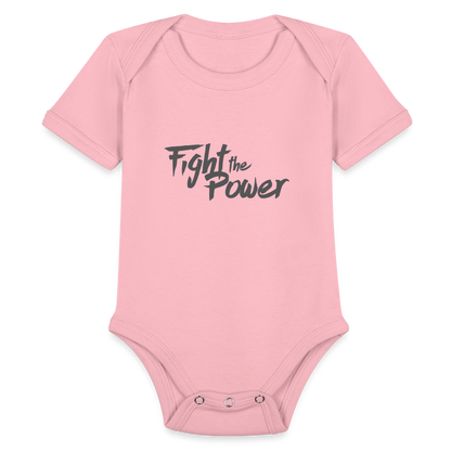 Fight the Power | Baby Onesie - light pink