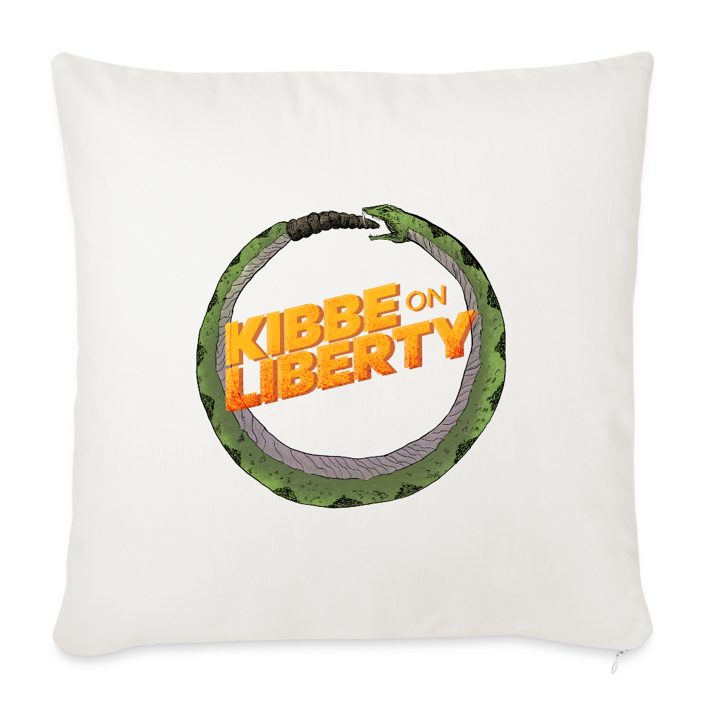 Kibbe on Liberty | Throw Pillow Cover - natural white