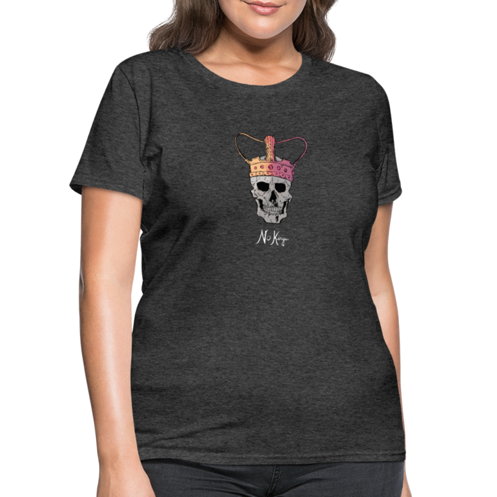 No Kings | Women's Tee - heather black