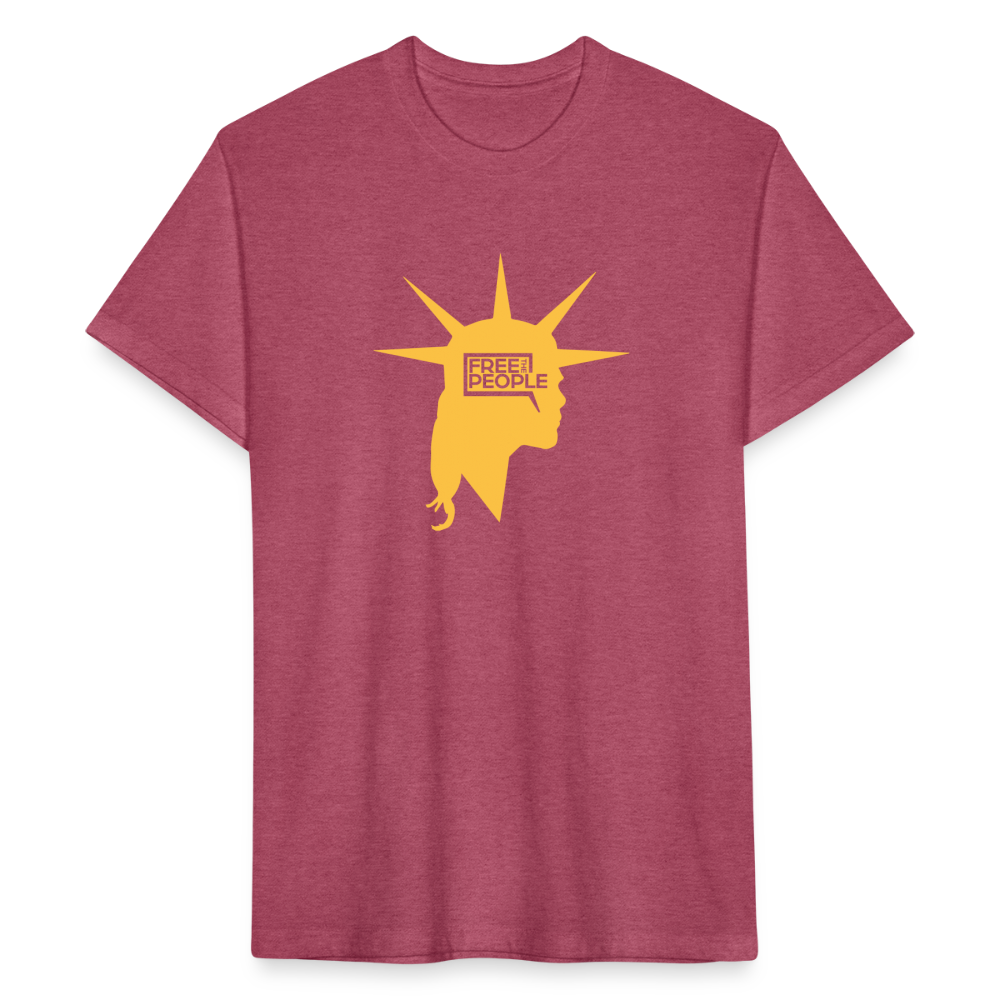 Liberty Head | Men's Tee - heather burgundy