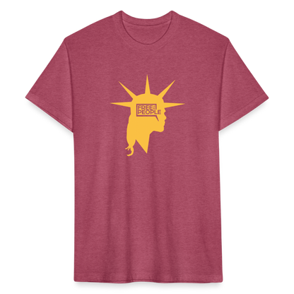 Liberty Head | Men's Tee - heather burgundy