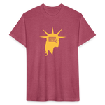 Liberty Head | Men's Tee - heather burgundy