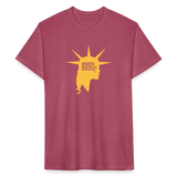 Liberty Head | Men's Tee - heather burgundy