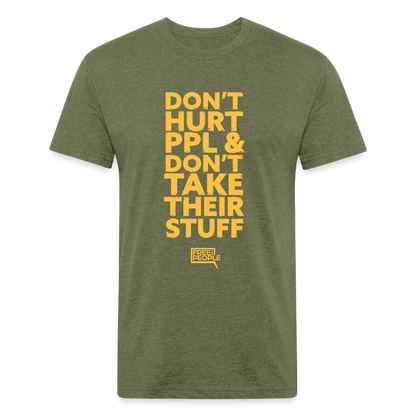 Don't Hurt People | Limited | Men's Tee - heather military green