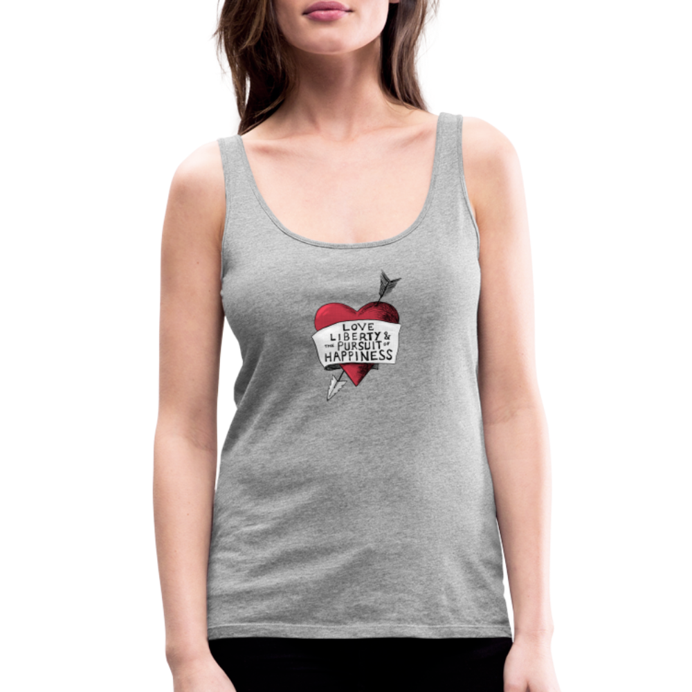 Love, Liberty | Women's Tank - heather gray