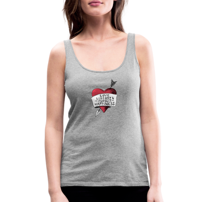 Love, Liberty | Women's Tank - heather gray