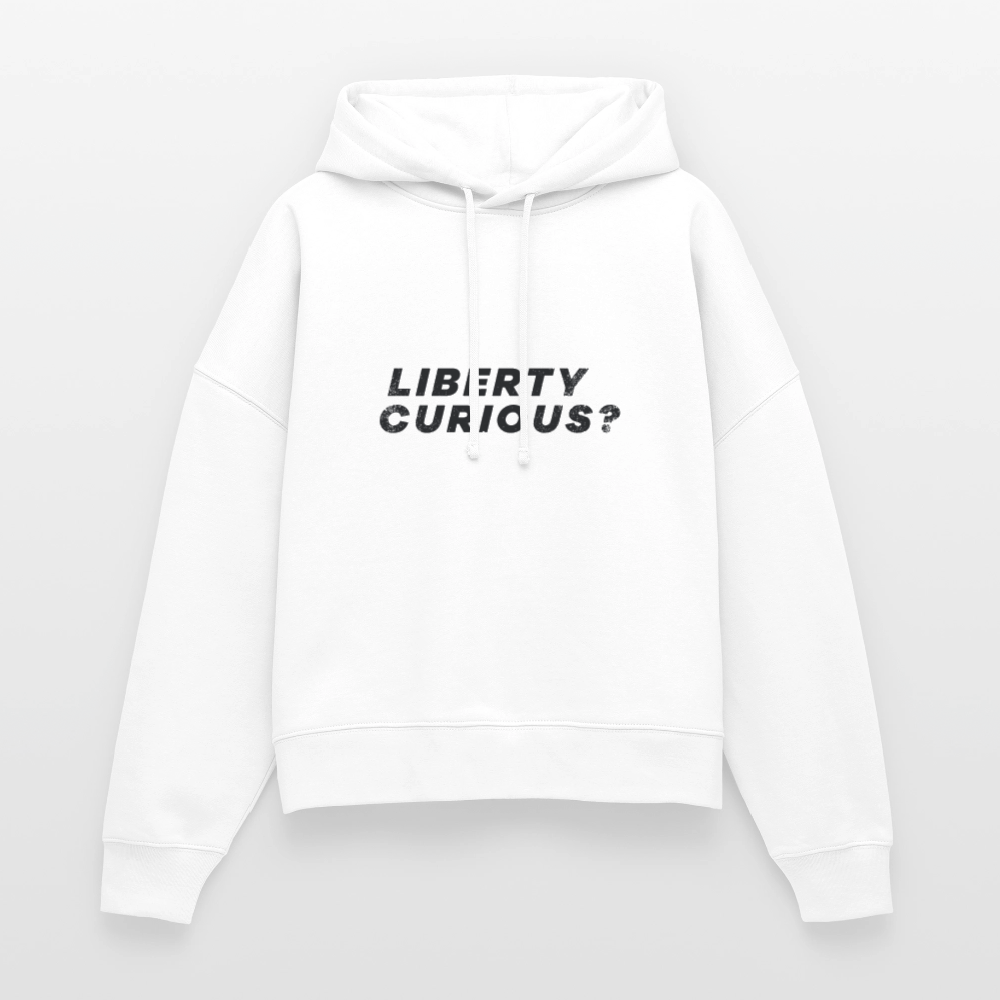Liberty Curious? | Women's Hoodie - white