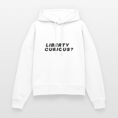 Liberty Curious? | Women's Hoodie - white