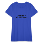 Liberty Curious? | Women's Tee - royal blue