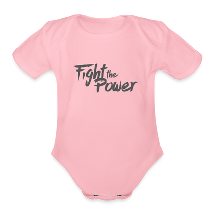 Fight the Power | Baby Onesie - light pink