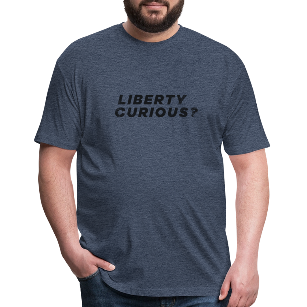 Liberty Curious? | Men's Tee - heather navy