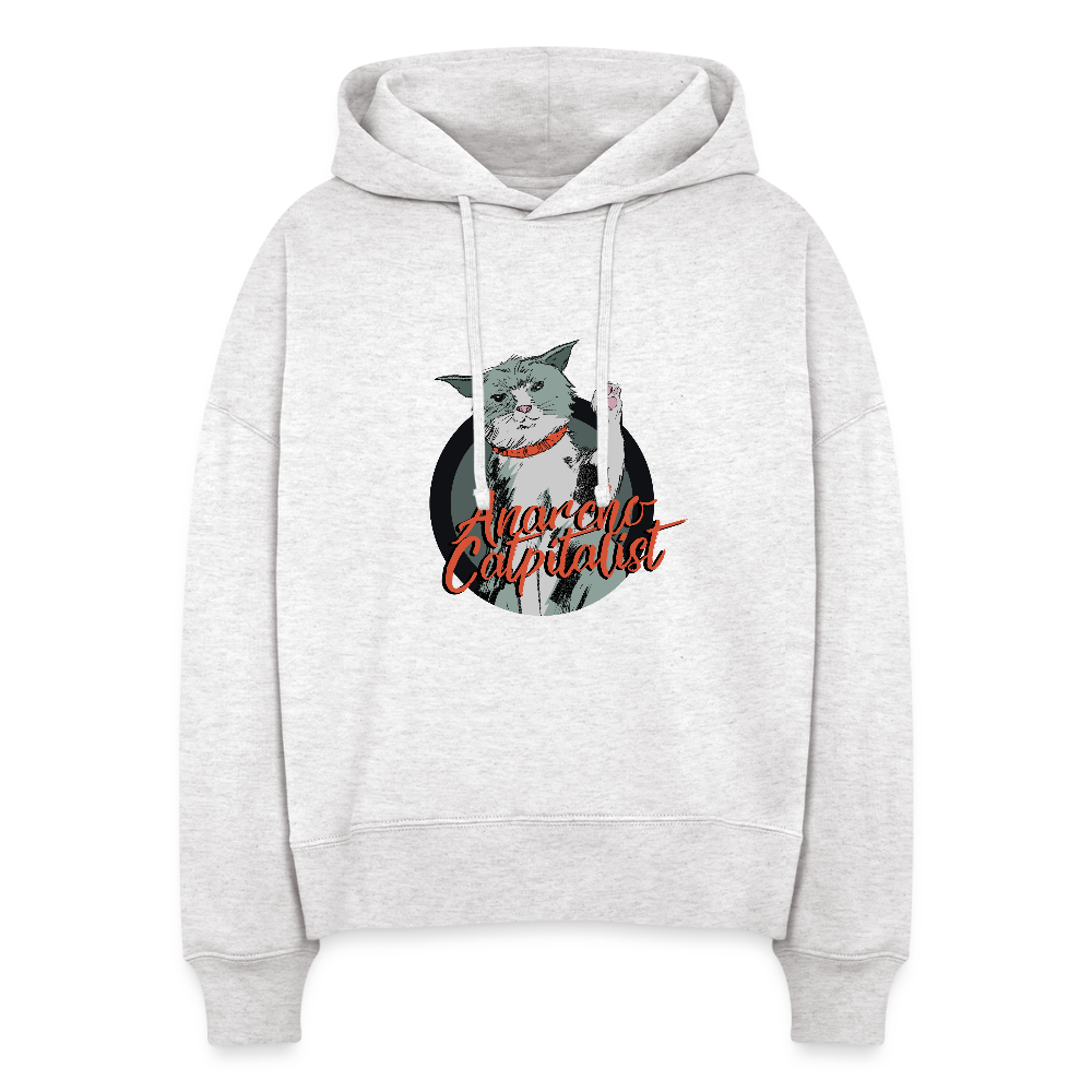 Anarcho-Catpitalist | Women's Hoodie - cool heather grey