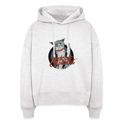Anarcho-Catpitalist | Women's Hoodie - cool heather grey