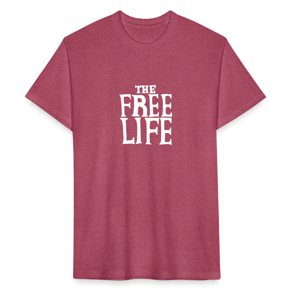 The Free Life | Men's Tee - heather burgundy