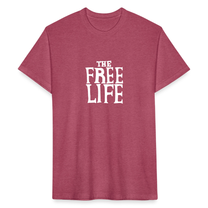 The Free Life | Men's Tee - heather burgundy