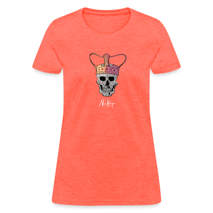 No Kings | Women's Tee - heather coral