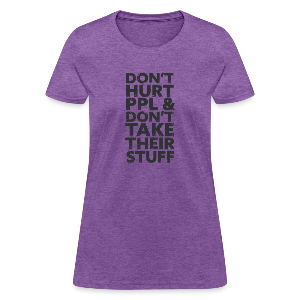 Don't Hurt People | Women's Tee - purple heather