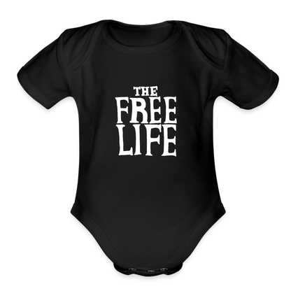 The Free Life | Baby Onesie - black