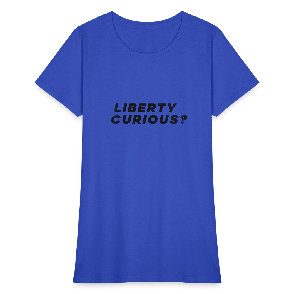 Liberty Curious? | Women's Tee - royal blue